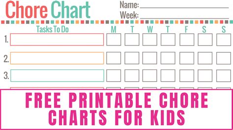 Free Printable Chore Chart For Kids Freebie Finding Mom