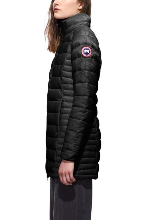 Brookvale Hooded Coat Women Canada Goose Quilted Outerwear Tricot Fabric Parka Style Down