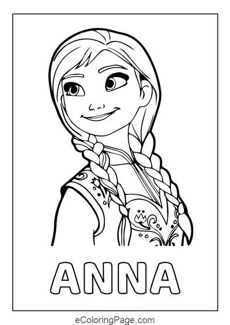 Printable Anna Coloring Pages Printable Templates