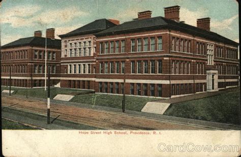 Hope Street High School Providence Ri Postcard