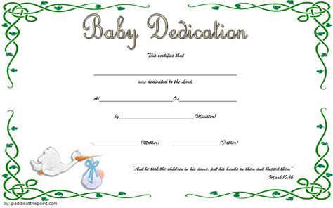 7 Free Printable Baby Dedication Certificate Templates Free