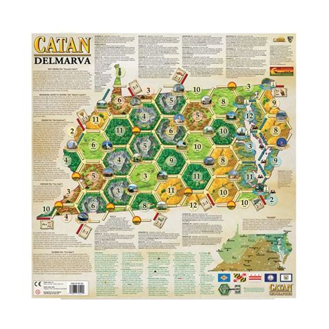 Catan Shop Catan Geographies Usa West Virginia Virginia Maryland
