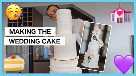 The Making Of The Wedding Cake Packing 💒 Vlog 680 Youtube