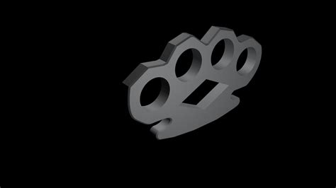Low 3d Brass Knuckles Cgtrader