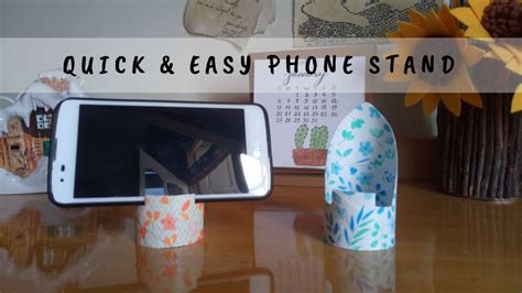 Diy Quick And Easy Phone Stand Using Toilet Paper Roll My Crafting