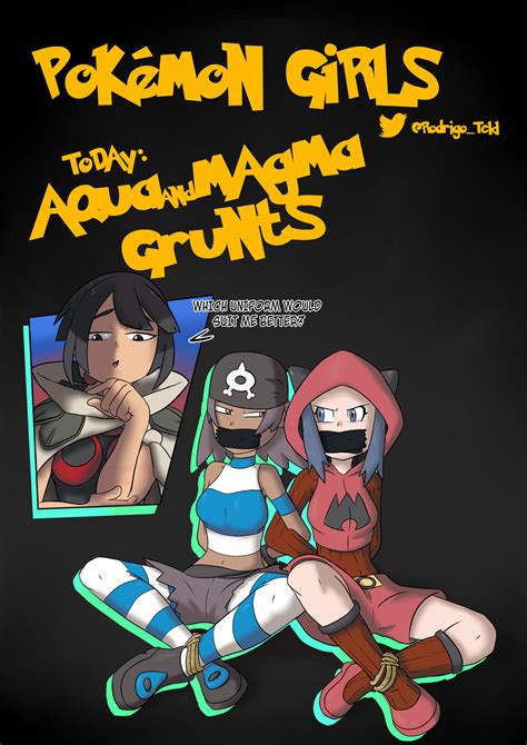 Pokemon Girls Aqua And Magma Grunts By Rodrigotfa On Deviantart