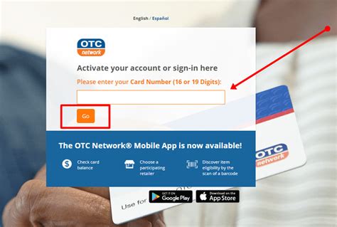 The online portal allows patients to perform the following tasks: www.myotccard.com - Guideline To Activate My OTC Network Card Online