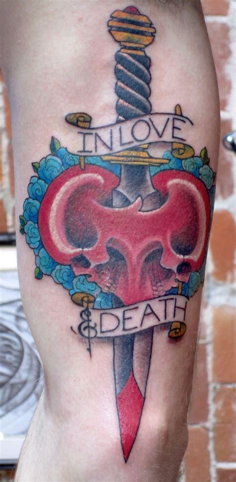 dagger tattoo by matt rousseau your flesh tattoo
