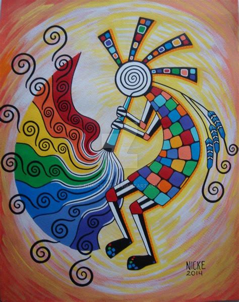 The Rainbow Kokopelli Is A Navajo Yei Deity Who Brings Beauty To All