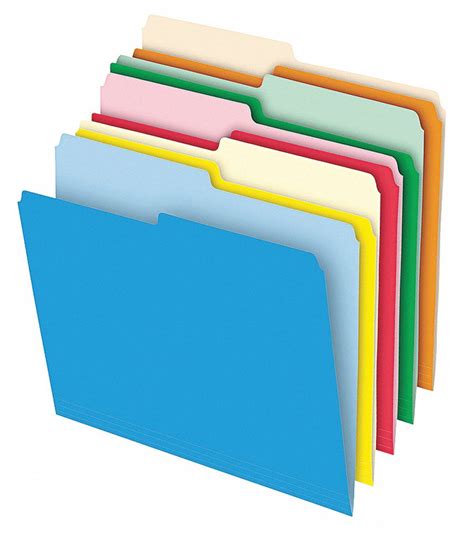 Letter Size File Folders 12 Tab Cut 8 12 In Height 11 In Width