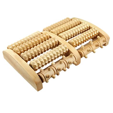 Uxcell Wooden Roller Relief Stress Foot Massager In Massage And Relaxation From Beauty And Health On