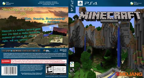 Minecraft Playstation Edition Playstation 4 Box Art Cover