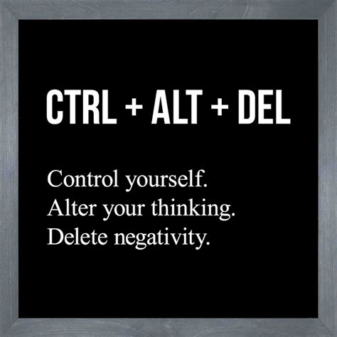 Ctrl Alt Delete Sign Motivational Sign Positivity Wall Etsy Canada
