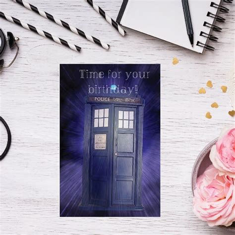 Dr Who Birthday Card Dr Who Card Doctor Who Birthday Pun Etsy