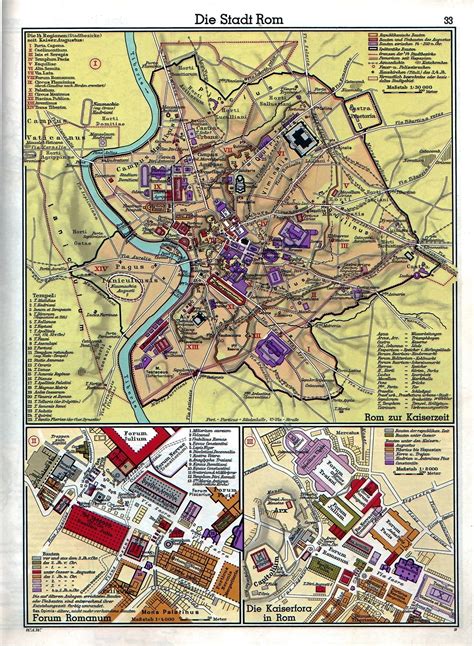 Old Map Of Rome