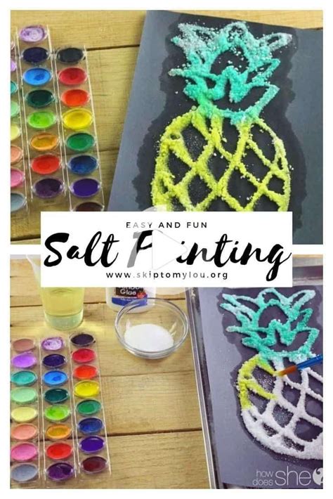 Salt Painting For Kids In 2020 Craft Activities For Kids Art