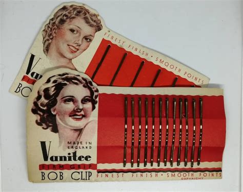 Vintage 1940s Bobby Pins Kirby Grips In Original Packaging 12 Or 6 To A