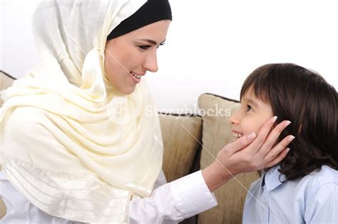 muslim mother and son relaxing at the home royalty free stock image storyblocks