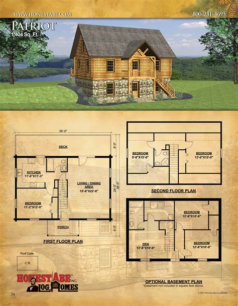 Small Story Log Cabin Floor Plans Floor Roma