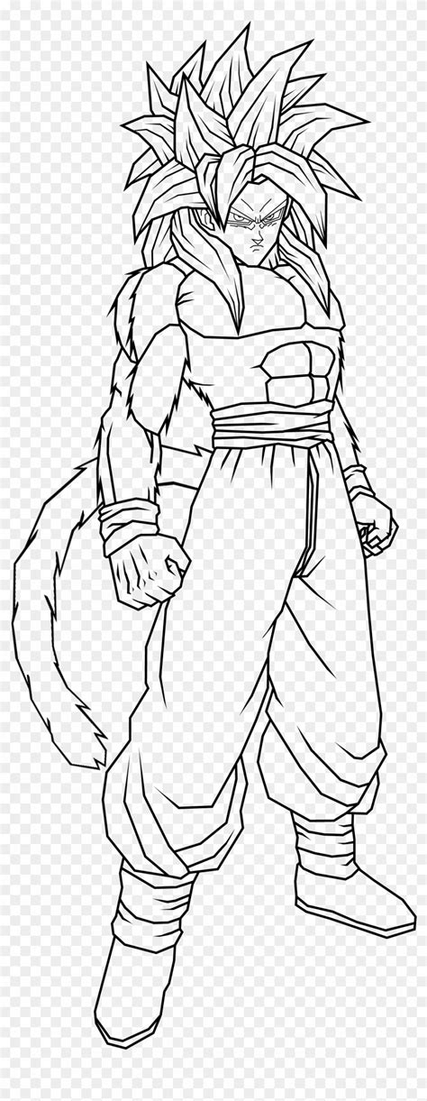 Goku Fase 4 Imagenes Para Colorear Theneave