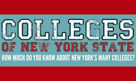 The Colleges Of New York State Infographic Visualistan