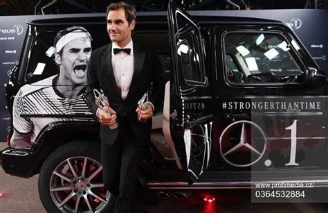 Roger Federer Et Son Sponsor Mercedes Soiree Trophées Laureus World