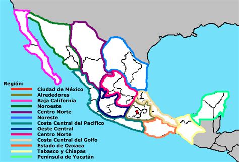 Regiones De México De México Para Explorar En Nuestros Viajes Y Aventuras