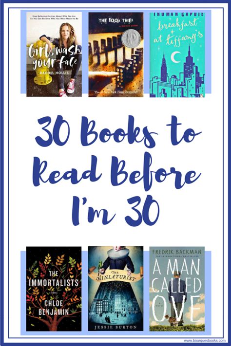 30 Books to Read Before 30 | Bourque's Books