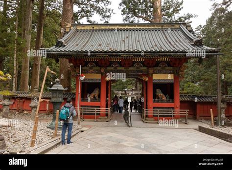 Nikko Japan December Tourists Gather At Nikko National Park A Unesco World