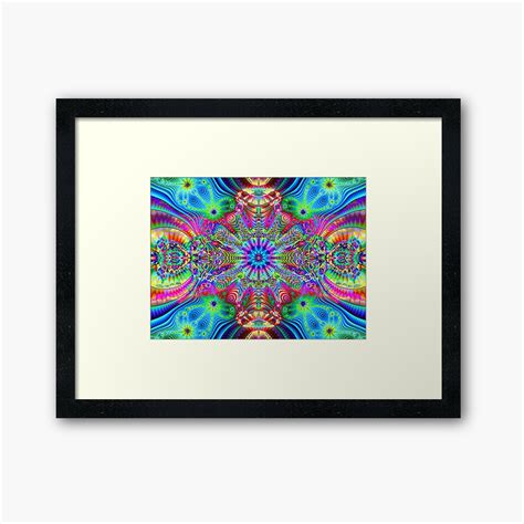 Cosmic Creatrip Psychedelic Trippy Visuals Framed Art Print By