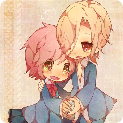 Chibi Anime Couples Hugging