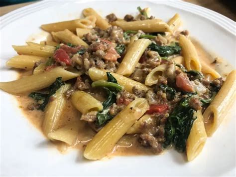 Creamy Italian Sausage And Pasta One Pot Meal Catherines Plates