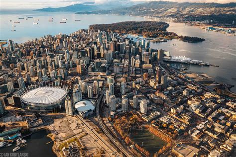 Vancouver Bcs 2023 Skyline Aerial Architecture Photography Of