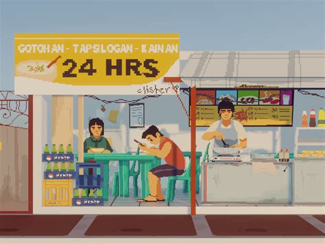 John Clister Santos Eatery Filipino 25d Pixel Art Animation