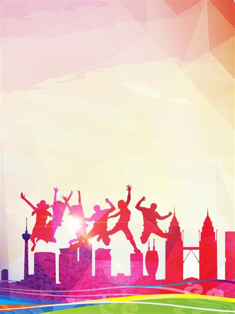 Youth Vitality Poster Background Wallpaper Image For Free Download