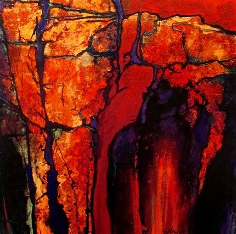 Carol Nelson Fine Art Blog Geologic Abstract Art Painting Red Passage By Colorado Mixed Media