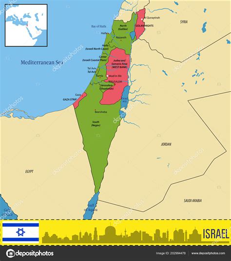 1185 x 2217 jpeg 221 кб. Israel Mapa Politico