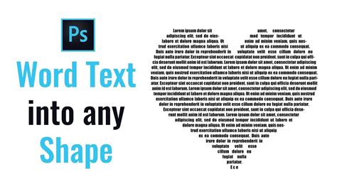 How To Fill A Shape With Text In Photoshop Easy Photoshop Tutorials