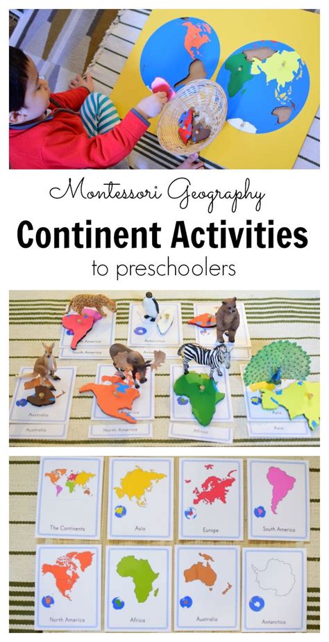 A wonderful resource of family activities for preschoolers. Montessori Inspired Continent Activities for Preschoolers ...