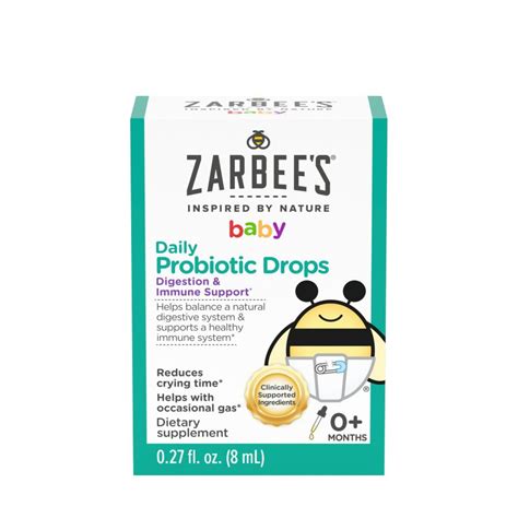 Zarbees Naturals Baby Daily Probiotic Drops Shop Medical Devices