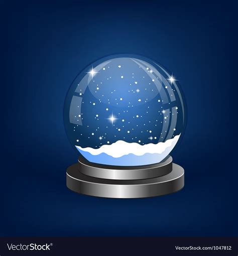 Christmas Snow Globe Royalty Free Vector Image