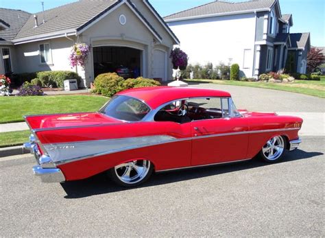 25 Best 57 Candy Apple Red Chevy Images On Pinterest Cars Vintage