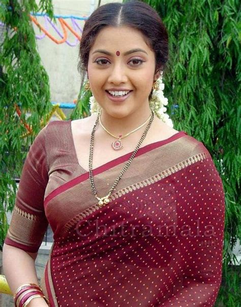 Aunty Hot Mallu Meena South Indian Hot Actress Sari Blouse Image