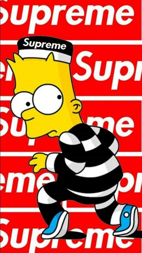 Supreme Bart Simpson Wallpapers Top Free Supreme Bart