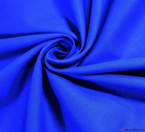 Royal Blue Plain Cotton Fabric 60 Square