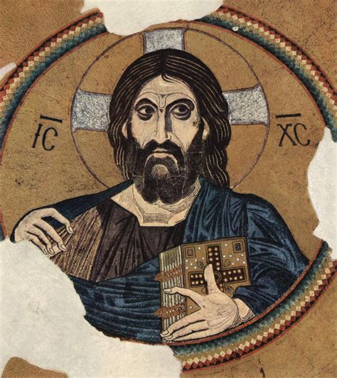 Christ Pantocrator In The Dome Of The Daphni Monastery 11th Century