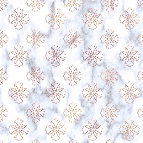 Rose Gold On Marble Background Rose Gold Background Marble Pattern