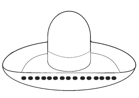 21 sombrero hat coloring page. Coloring Page hat - sombrero - free printable coloring ...