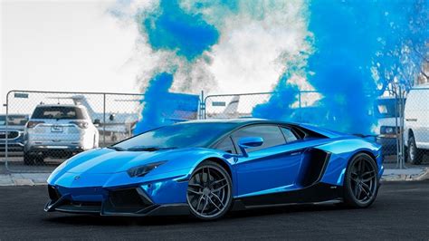 Lamborghini Aventador Sv Chrome Blue Lamborghini