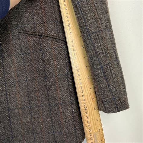 William Hunt Jacket Mens 42 Tweed Blazer Savile Row Herringbone Check